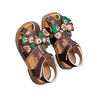 Children's Girls Sandals Summer Shattered Bow Fashion Package Head Daily With The Set Of Dress Shoes