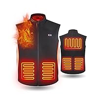 Heated Vest for Men Women - Fleece Heating Vest 7.4V 3A DC Rechargeable(REQUIRED BATTERY NOT INCLUDED)