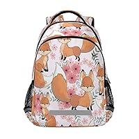 Cute Baby Fox Backpacks Travel Laptop Daypack School Book Bag for Men Women Teens Kids