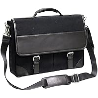 Bellino Livingston Leather Briefcase, Black, One Size