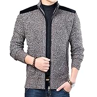 Thick Sweater for Mens,Cardigan Slim Fit Jumpers Knitwear,Warm Autumn Casual Korean Style Sweater