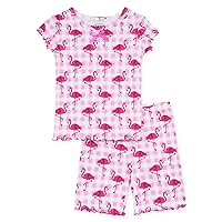 Sara's Prints Little Girls Fitted 2 Piece Short Pajama Set, CLH-Colorful Hearts