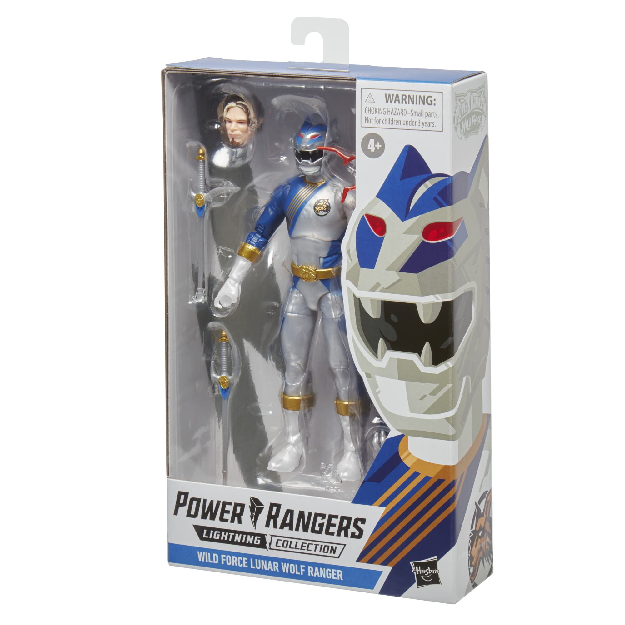 Power Rangers Lightning Collection Wild Force Lunar Wolf Ranger 6-Inch Premium Collectible Action Figure Toy