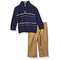 Nautica Baby Boys 2-Piece Pullover Sweater and Pants Set