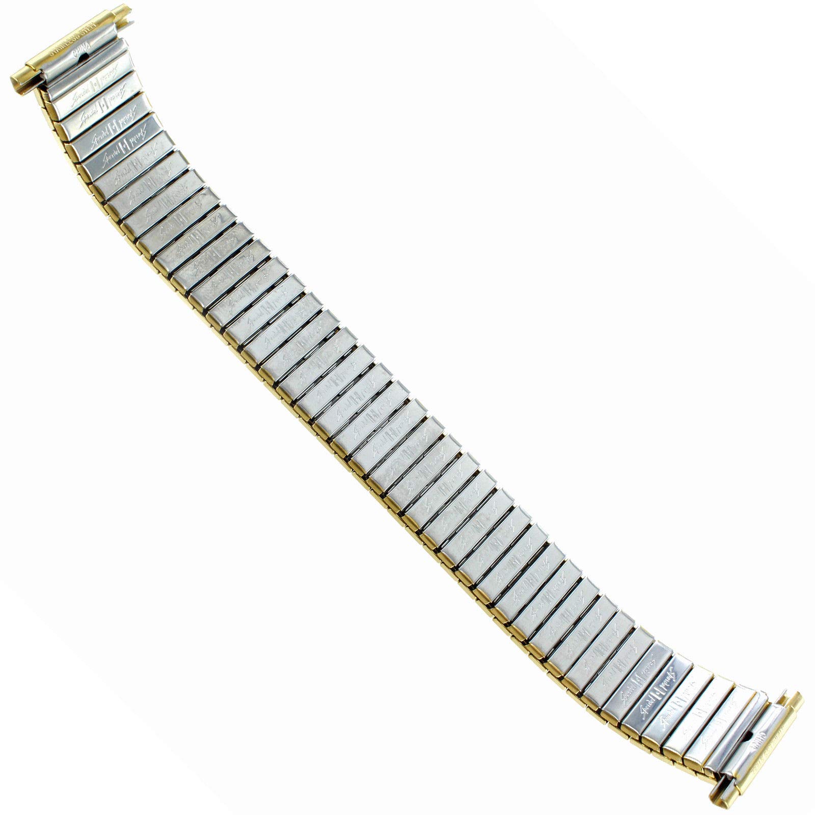 15-21mm Hirsch Speidel Gold Stainless Steel Mens Expansion Watch Band 759-1610