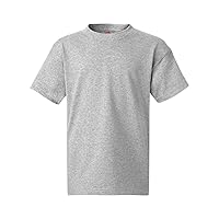 Hanes Authentic TAGLESS Kids' Cotton T-Shirt_Light Steel