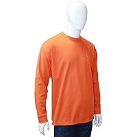 Chicago Protective Apparel 610-FRC-LS-O-XL TrueComfort Knit FR Long-Sleeved T-Shirt, X-Large, Orange