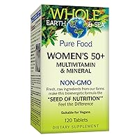 Natural Factors, Women's 50+ Multivitamin & Mineral, 1 Serving Contains Nutrition Equivalent to ½ lb of Veggies, 120 Count (Pack of 1)