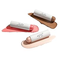 Julep Skip The Brush Cream to Powder Blush Stick - Blendable and Buildable Color - 2-in-1 Blush and Lip Makeup Stick, Trio