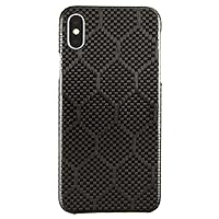 Luxury Compatible with Apple iPhone X Case - Handmade Real Authentic Carbon Fiber with Kevlar (Honey Comb - Carbon)
