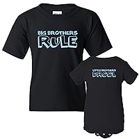 Big Brothers Rule Little Brothers Drool - Youth T Shirt & Infant Bodysuit Bundle