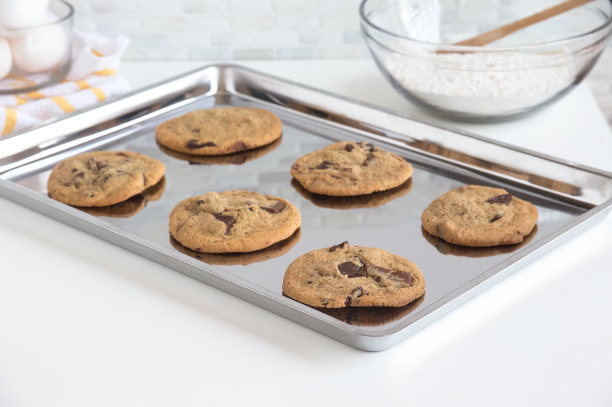 Fox Run Stainless Steel Jelly Roll Pan & Cookie Baking Sheet, 16.25 x 11.25 x 0.75 inches