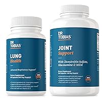 Dr. Tobias Lung Health & Joint Support Supplements, Supports Joint Health, Function & Flexibility, LNG Cleanse & Detox, with Glucosamine Chrondrotin