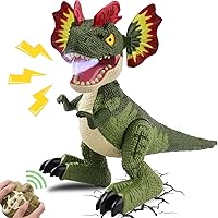 Remote Control Dinosaur Robot Toys for Boys 3-5 4-7 8-12 Year Old - RC Electronic Realistic Walking Dino Gifts for Kids, Interactive Toy with Light Roaring Spray Touch Sensing