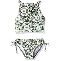 Kanu Surf Girls Daisy Upf 50Beach Sport Halter Tankini 2-Piece Swimsuit