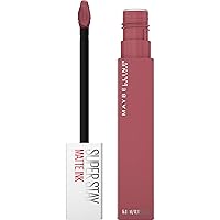 Maybelline Super Stay Matte Ink Liquid Lipstick Makeup, Long Lasting High Impact Color, Up to 16H Wear, Ringleader, Mauve Pink, 1 Count