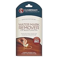 Guardsman Reusable Water Mark Remover Cloth | Wood Cleaner for White Rings & Haze Caused By Moisture and Heat, 1 Count