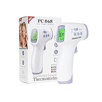 Non Contact Infrared Forehead Thermometer for Adults, Contactless Infrared Baby Thermometer, Touchless Digital Thermometer for Fever, Temperature Scanner for Face, Body & Surfaces