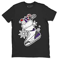 3 Dark Iris Design Printed Sneaker Stocking Sneaker Matching T-Shirt
