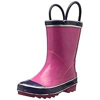 Northside Girls' Classic Rain Boot, Pink/Purple, 11 Medium US Little Kid