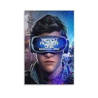 Movie Posters Ready Player One Canvas Wall Art Room Decor Posters Canvas Wall Art Prints for Wall De Wall Art Paintings Canvas Wall Decor Home Decor Living Room Decor Aesthetic 08x12inch(20x30cm) Un