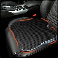 Car Seat Cushion, Car Seat Pad for Sciatica Tailbone Pain Relief, Memory Foam Driver Seat Cushion to Improve Driving View, Seat Cushion Pillow for Car and Office Chair, Black
