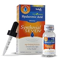 Hyalogic Synthovial Seven - Oral Hyaluronic Acid Supplement 1oz - Liquid HA Supports Skin, Joint, Eye, and Lip Hydration - Vegan, Gluten Free 1 Ounce