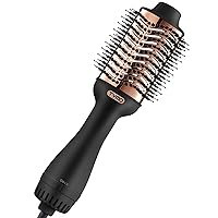 TYMO Hair Dryer Brush Blow Dryer Brush in One, 4 in 1 Ionic Hair Dryer and Styler Volumizer with Oval Titanium Barrel, Hot Air Straightener Brush for Smooth Frizz-Free Blowout