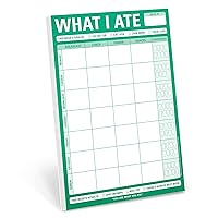 Knock Knock Magnetic What I Ate Pad, Meal Tracker Note Pad With Magnet, 6 x 9-inches