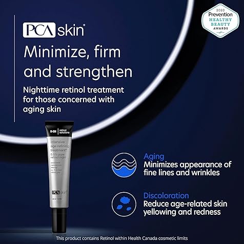 Intensive Anti Aging Face Serum - 0.5% Pure Vitamin A Retinol Cream for Uneven Skin Tone, Fine Lines & Wrinkles (1 oz)