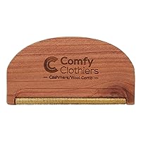 Comfy Clothiers - Multi-Fabric Cedar Wood Sweater Comb for De-Pilling Cashmere, Wool & Other Fabrics - Defuzzing and Lint Removal to Refresh Your Clothes - Sweater Pilling Remover
