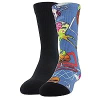 Under Armour Big Boys Phenom Novelty Graphic Training Crew Socks 2 Pack