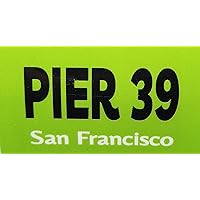 Pier 39 - San Francisco - USA Iron On Farewell Flag stamp. Deco travel patch souvenirs for T-shirt, Sweater or Backpack.