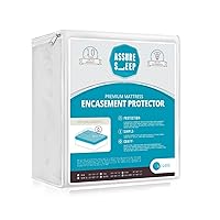Waterproof Zippered Mattress Encasement Cover - Protector, Breathable, Crib-Baby-Toddler Size, Assure Sleep by L'COZEE