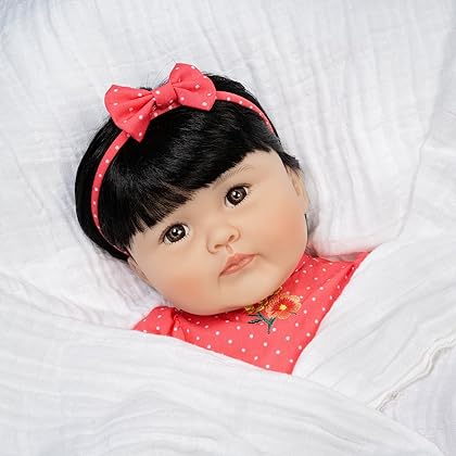 Paradise Galleries Asian Baby Doll Reborn Toddler - Kayo Hana, 20 inch Made in SoftTouch Vinyl, 6-Piece Reborn Doll Gift Set