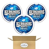 ICE BREAKERS Coolmint With Cooling Crystals, Sugar-Free Sugar Free Breath Mints Tins, 1.5 oz Tins - Pack of 3