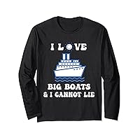 Boating Hobby Sailing Love Big Boats Marine Life Captain Sun Long Sleeve T-Shirt