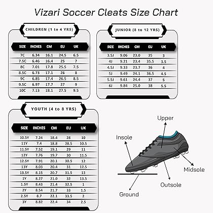 Vizari Striker FG Soccer Shoe (Toddler/Little Kid/Big Kid)