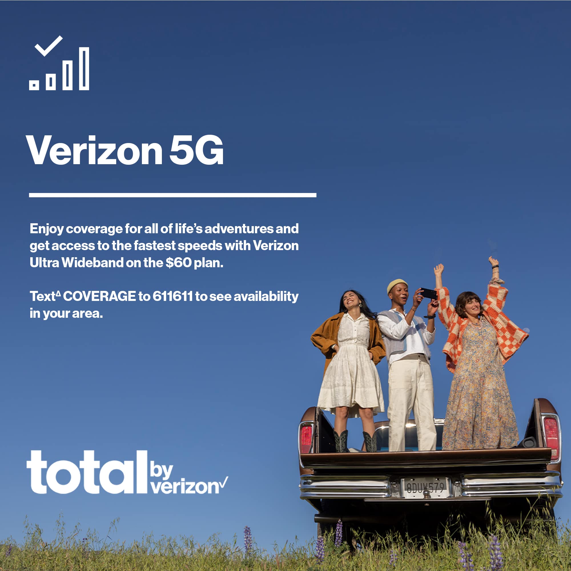 Total by Verizon BLU View 3, 32GB, Blue - Prepaid Smartphone (Locked)
