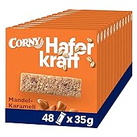 Oat Bars Corny Oat Power Almond Caramel Whole Grain 12 Packs Each Pack Contains 4 x 35g