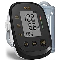 Blood Pressure Monitor,AILE Blood Pressure Machine Upper Arm Large Cuff(8.7
