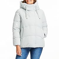 Sanctuary Women's Long-Sleeve, Hooded Down-Filled Puffer Winter Coat