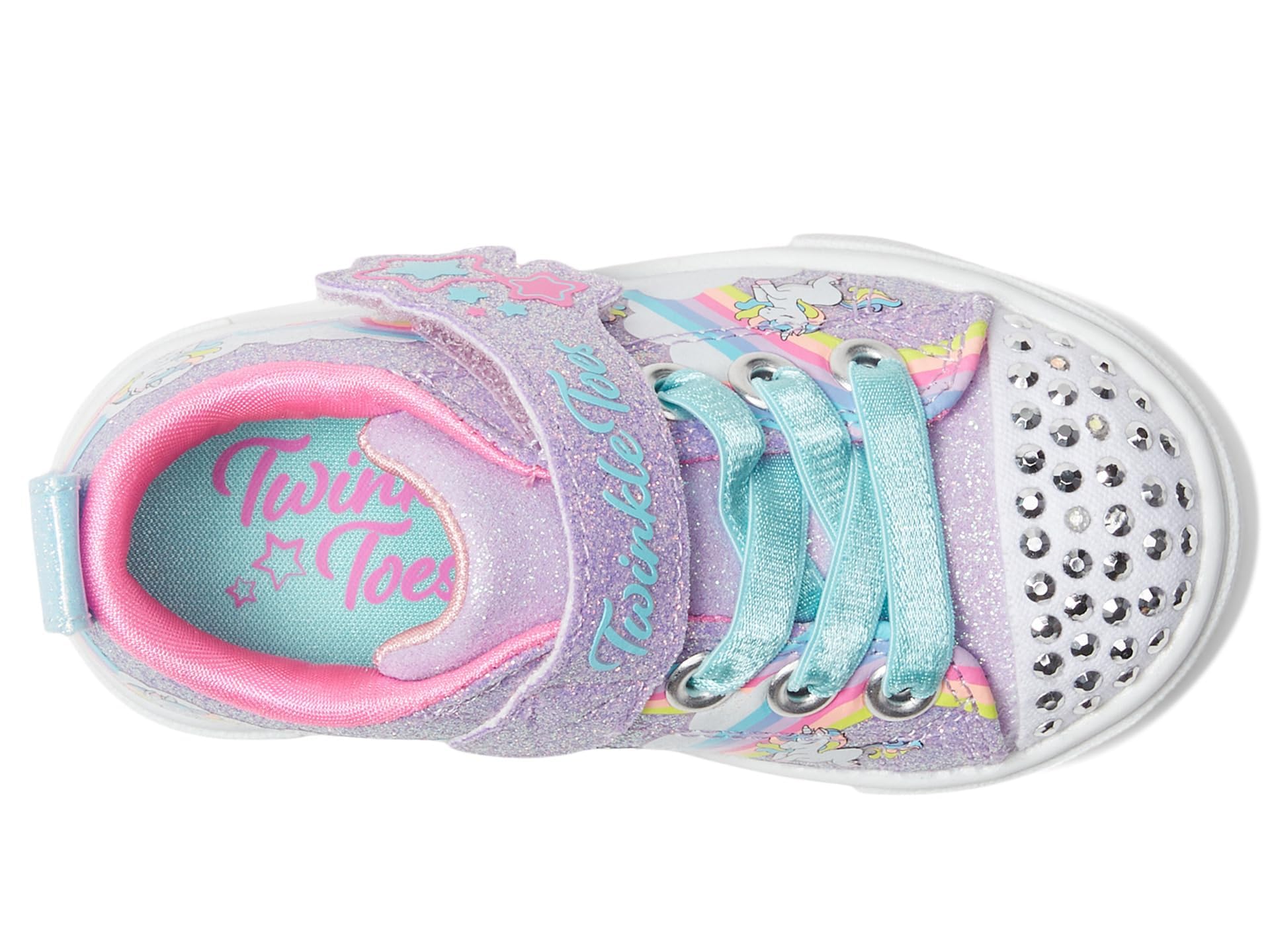 Skechers Girl's Toes Twinkle Sparks-Stormy Bright Sneaker