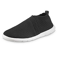 isotoner Women's Lightweight Recycled Stretch Sport Knit Slip-on Slipper Bootie Moccasin