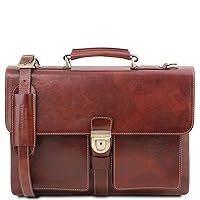 Tuscany Leather Assisi Leather briefcase 3 compartments