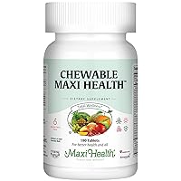 Maxi Health Chewable - Multivitamin for Men and Women - Enhanced Absorption and Bioavailability - Daily Mens Multivitamins and Womens Multi Vitamin & Mineral Supplement for Adults (180)