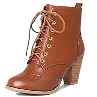 Elegant High Heel Ankle Boots with Laced-up for Women