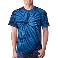 Adult one-color vat-dyed cyclone tee. (Navy) (Large)