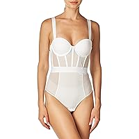 DKNY womens Sheers Strapless Bodysuit