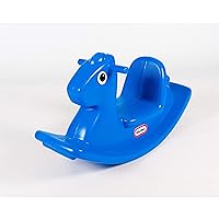Little Tikes 173950E3 Rocking Horse-Active Play for Toddlers-Easy Grip Handles & Stable Saddle for Safety-Self Entertaining-Blue